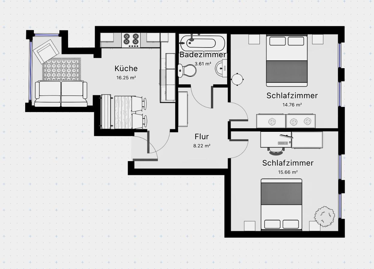 Purple Kitchen - Apartment Mit Grosser Wohnkueche Bremerhaven Buitenkant foto